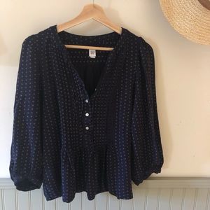 Navy Gap Blouse